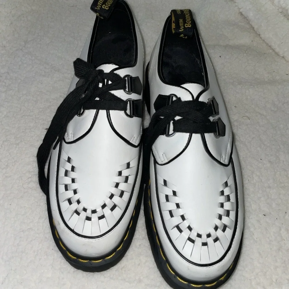 Dr Martens Lace Up Sidney Quad Platform Creepers US M 13 Eu 47 US L 14 - Picture 2 of 9